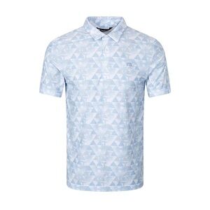 Travis Matthew Blue & White At Home Polo Medium